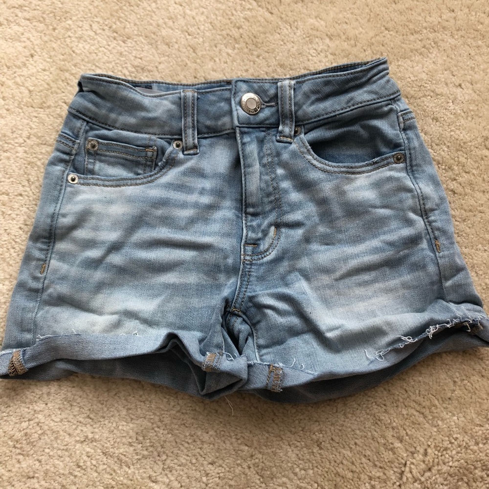 American Eagle denim shorts.